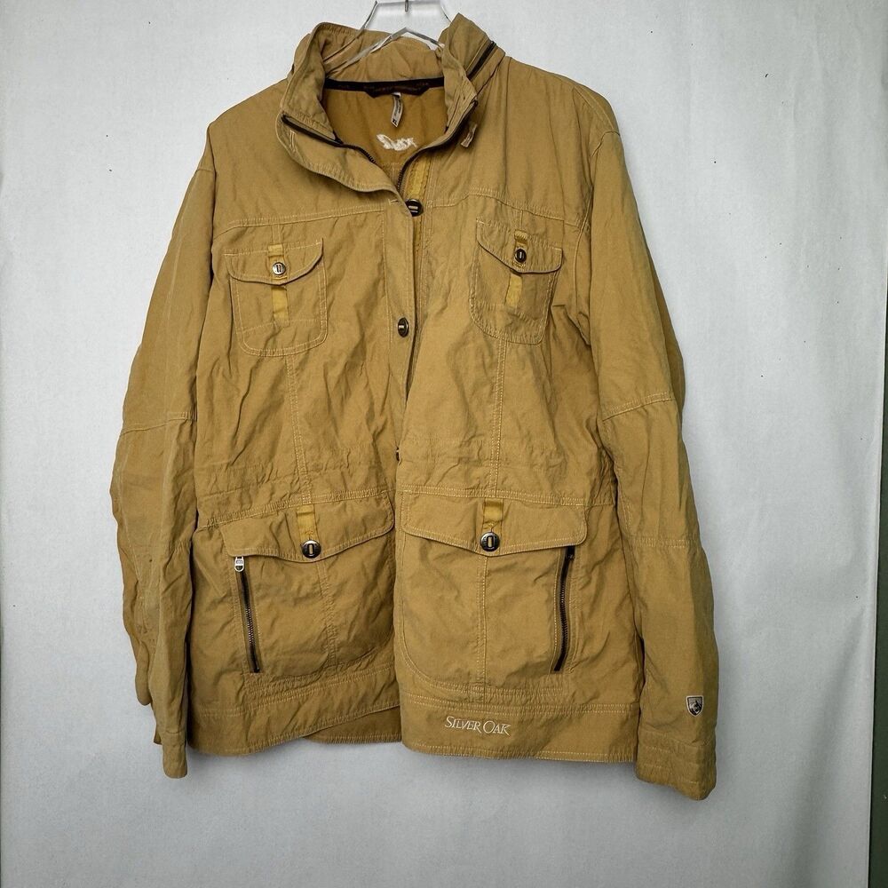 Kuhl Rekon Jacket Womens XL Utility Hooded Military Twilight Bella Chore Coat